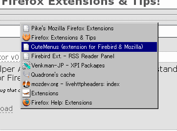 List of tabs will be shown on the center of the window. (image)